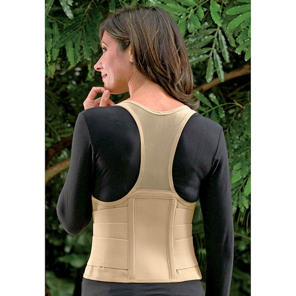 Unique Bargains Women Adjustable Shoulder Back Posture Corrector