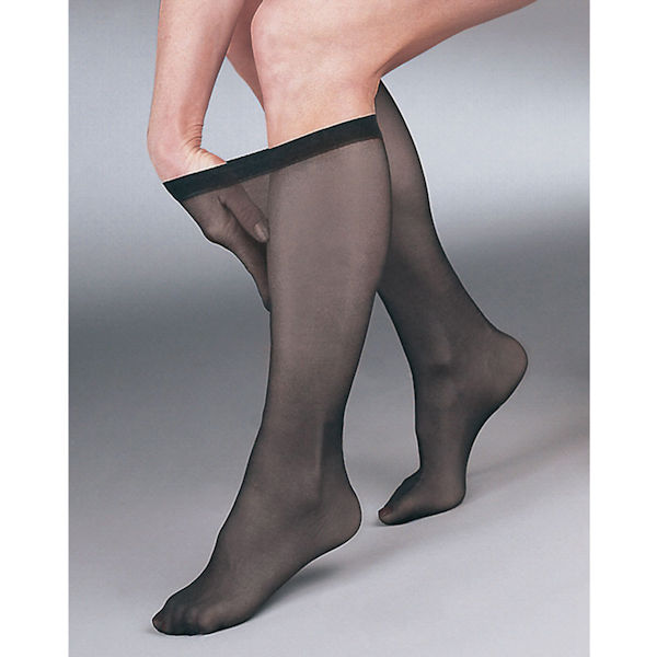 Compression Zipper Socks Leg Support - Black -Unisex Small