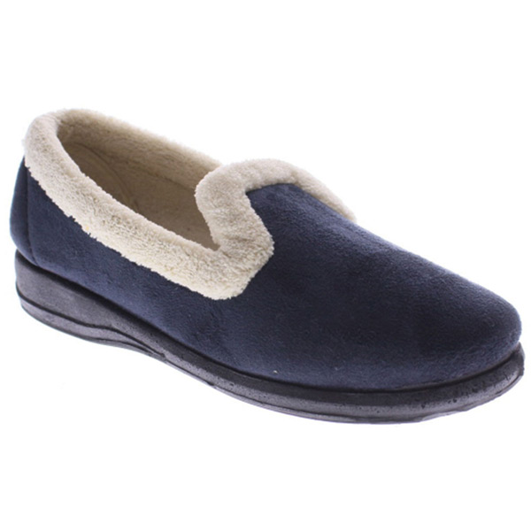 Spring Step Isla, Loafer-Style Women Slippers - Navy | Support Plus