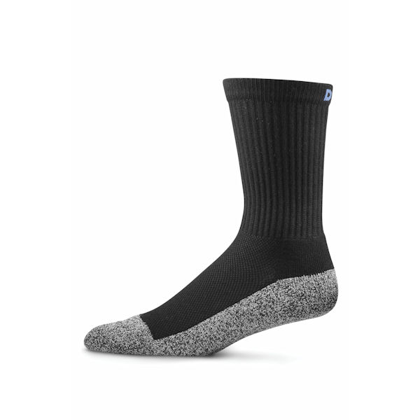 Dr. Comfort Unisex Wide Calf Extra Roomy Crew Length Socks | Support Plus