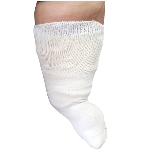 Extra Wide White Bariatric Socks to EEEEEE, XLfeet
