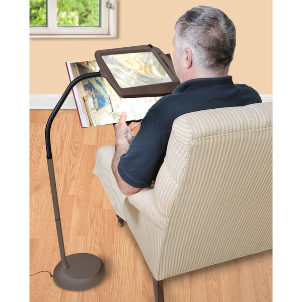 Lighted Stand Magnifier 3X - Stand Magnifier - Miles Kimball