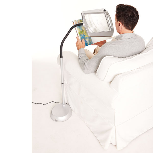 Big Full Page LED 3X Magnifying Floor Lamp – Loopity Loupes Magnifiers