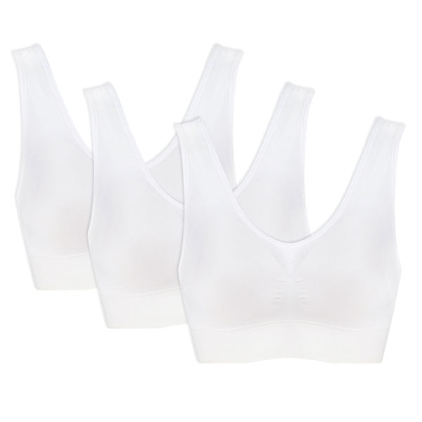 Lowest price】3pcs/set Sexy Seamless Remove Pads Genie Bra Two-double Ahh  Tops Vest