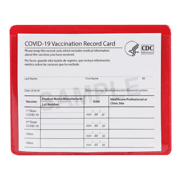 Vaccination Card Holder - Set of 3 | Support Plus