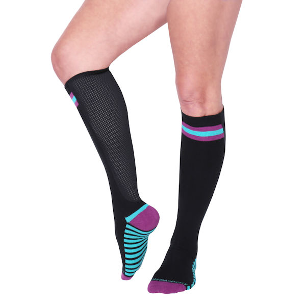 Xpandasox Women's Regular Calf/Wide Calf Knee High Length Socks ...
