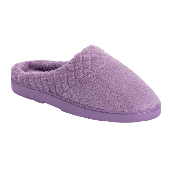 Muk Luks Micro Chenille Clog Slippers - Lavender | Support Plus