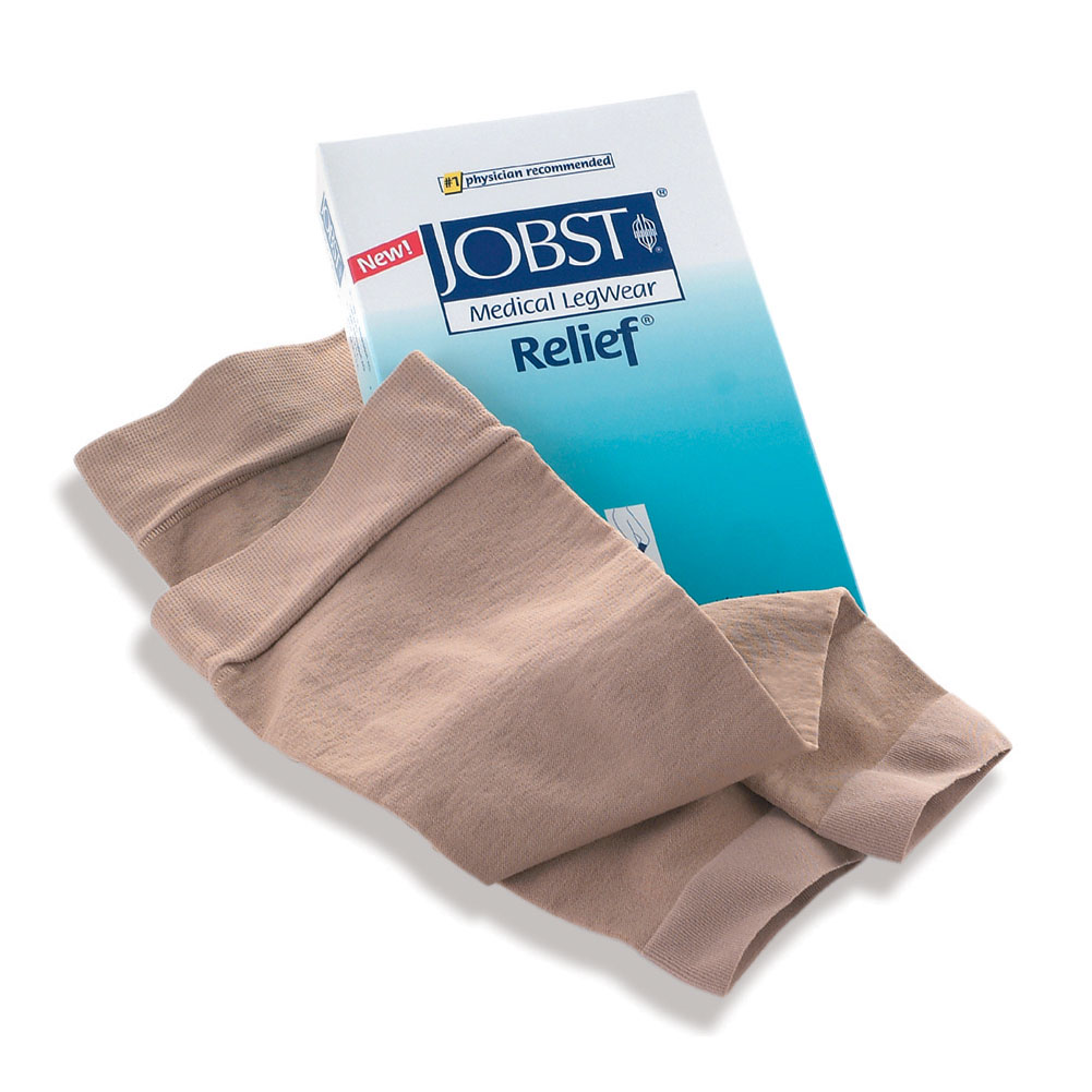 Jobst Relief Women's Opaque Open Toe Firm Compression Knee High ...