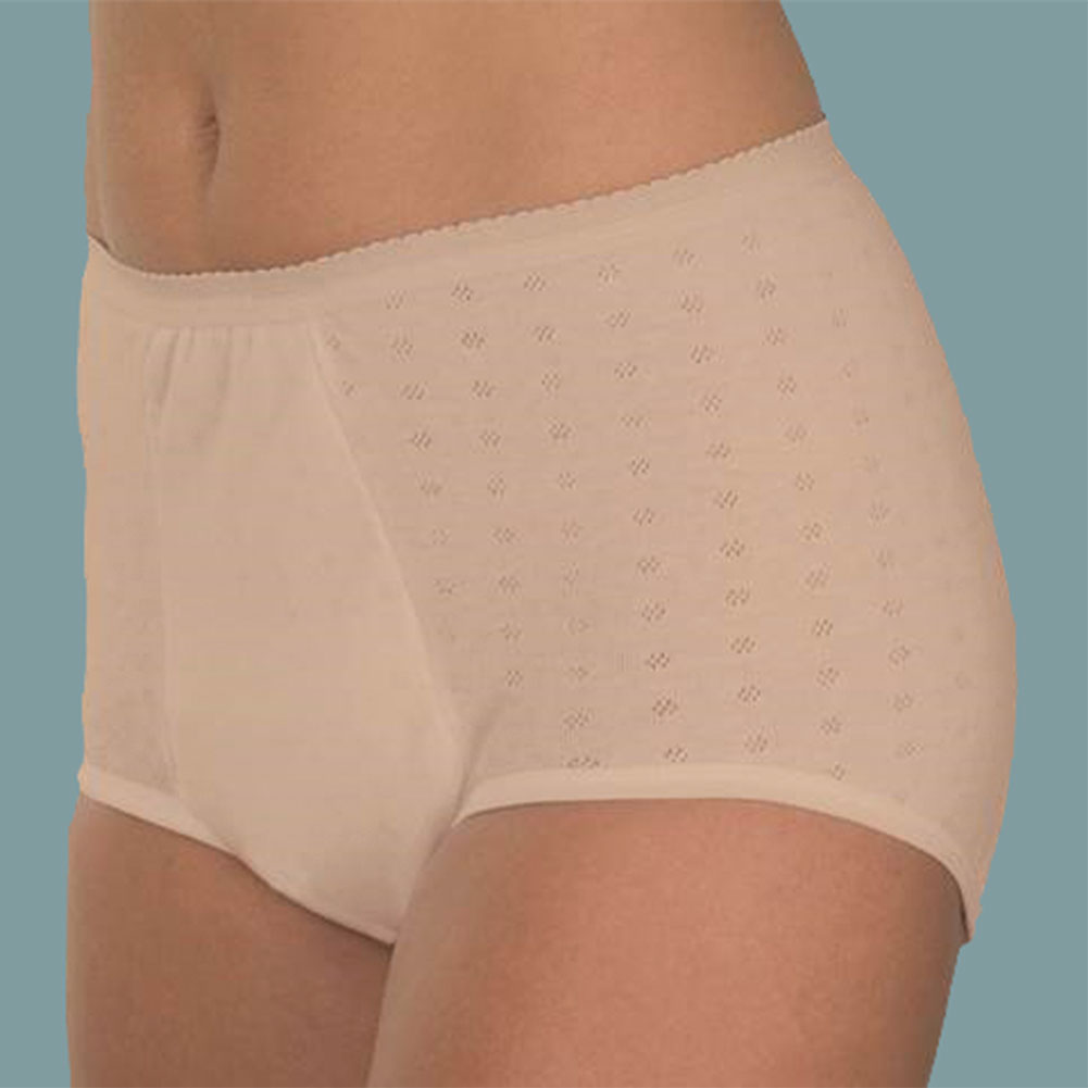 Wearever Women's Incontinence Underwear Nylon and Lace Bladder Control  Panties, Washable Reusable Single Panty 