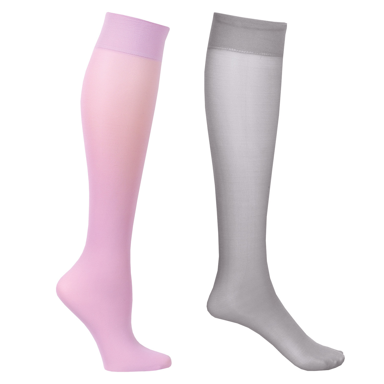Celeste Stein® Womens Opaque Closed Toe Wide Calf Firm Compression Trouser Socks 2 Pack 9 