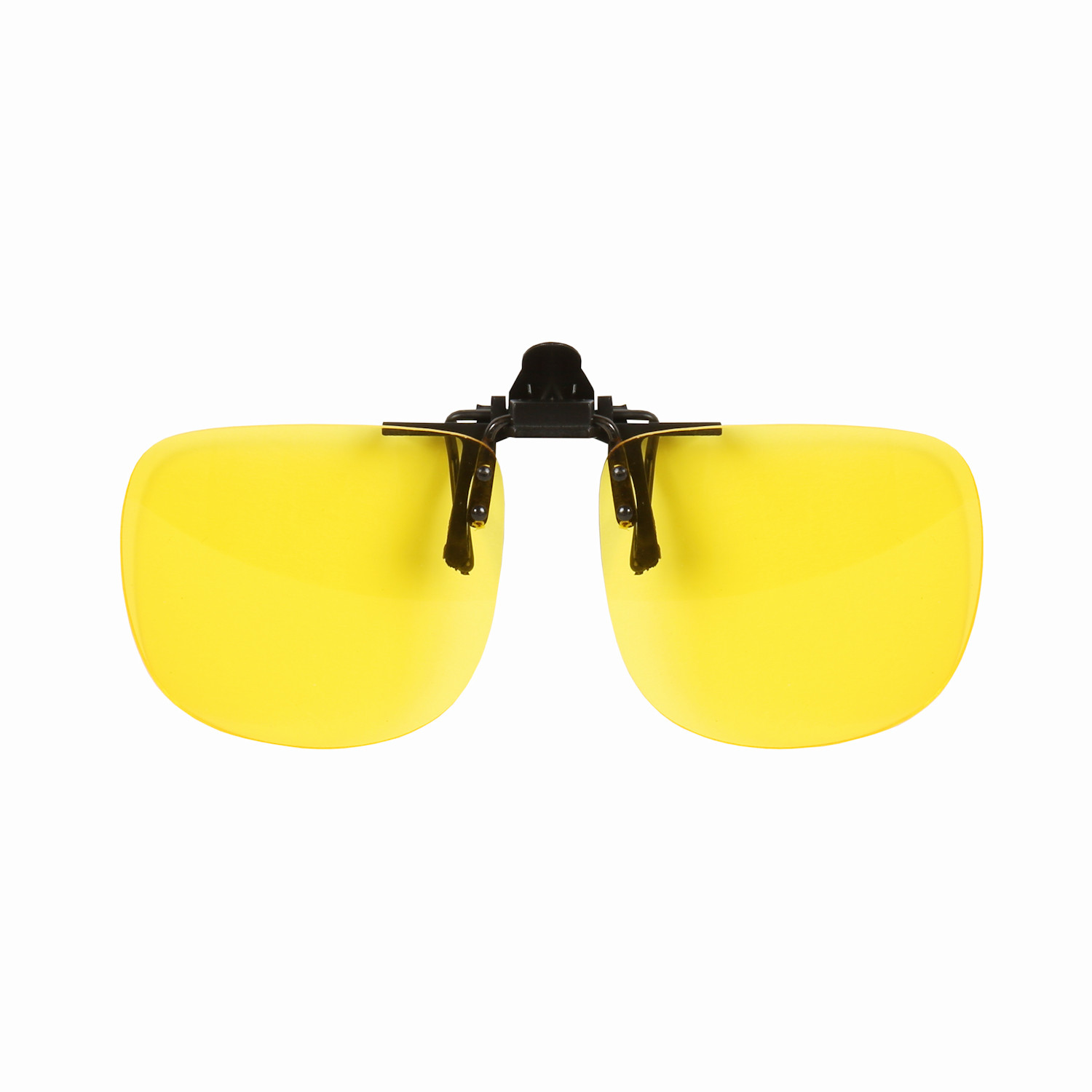 Night Vision Clip On Eyeglass Lenses Flip Up Rimless Night Driving Glasses Ebay