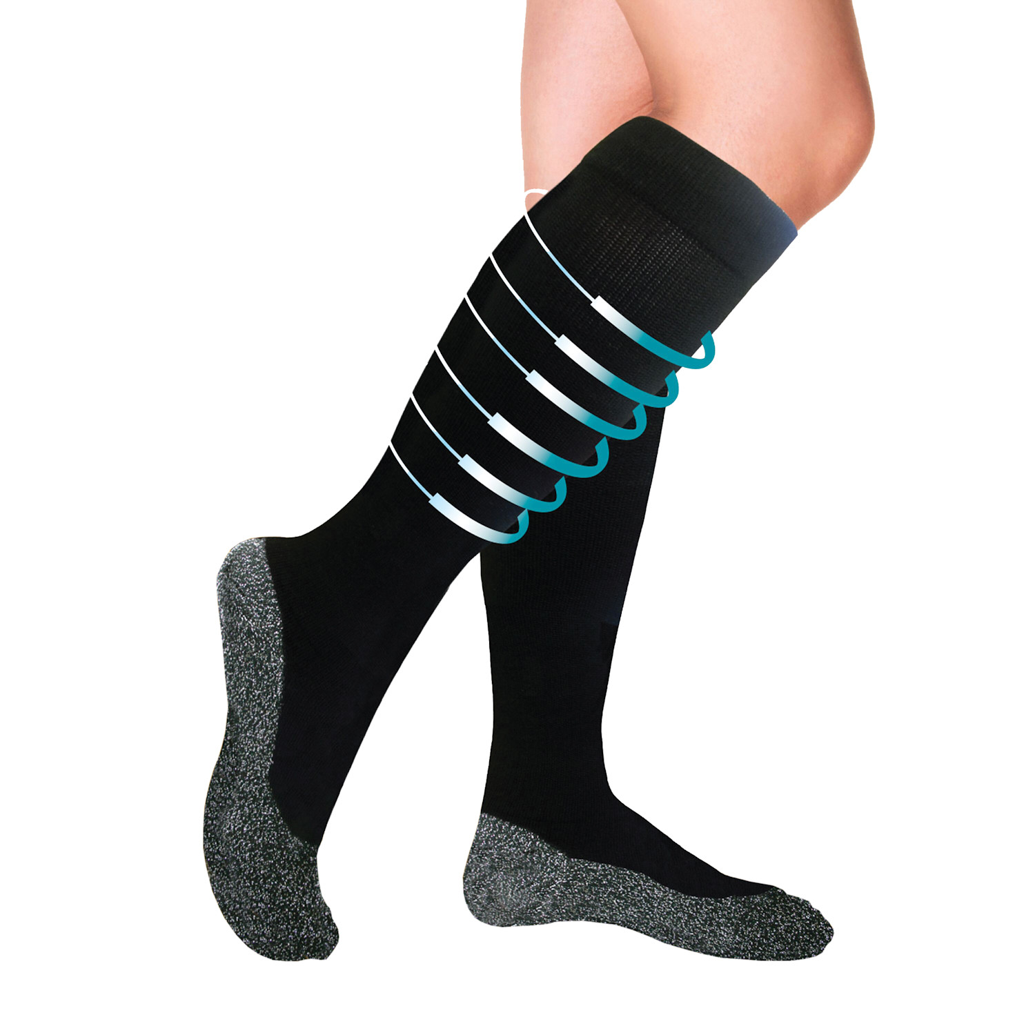 35 Below® Unisex Mild Compression Compression Knee High Socks | Support ...
