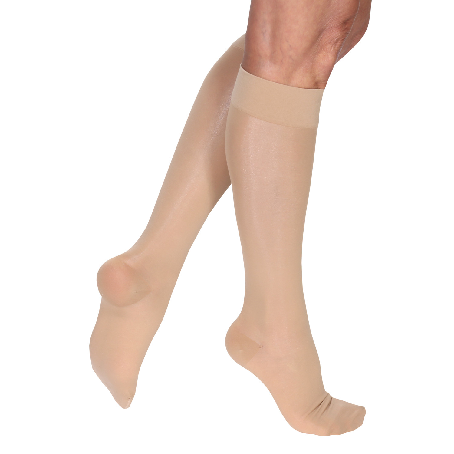 Support Plus Premier Sheer Womens Wide Calf Mild Compression Knee High Stockings Support Plus 