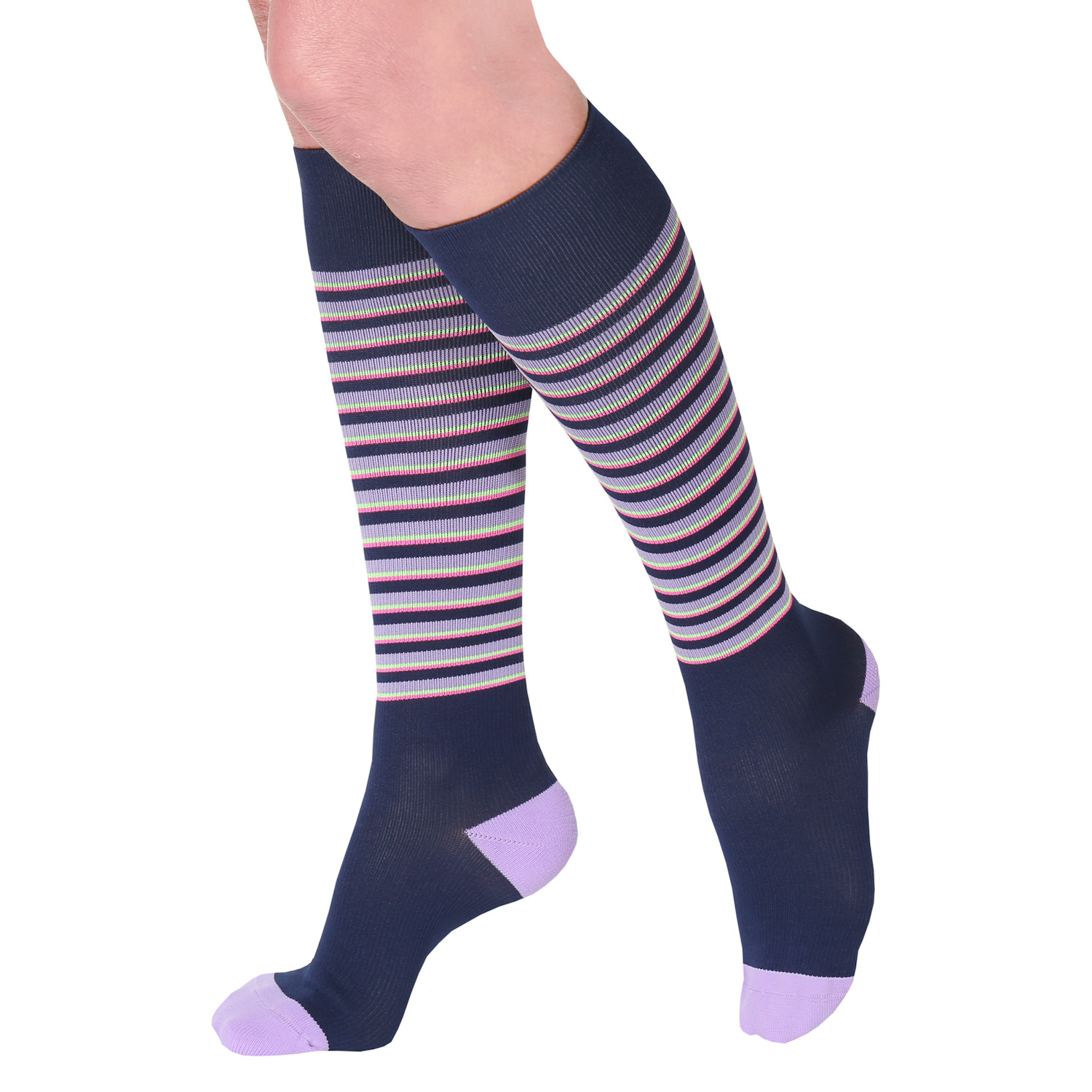 Nurse Mates® Womens Firm Compression Knee High Socks Support Plus